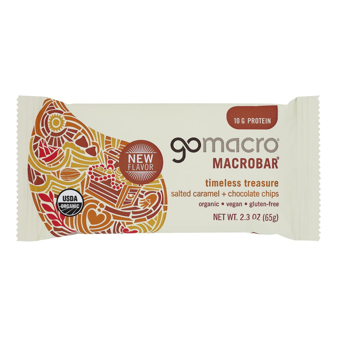 Gomacro - Bar Saltd Caramel Cchip - Case Of 12 - 2.3 Oz - Maras Green